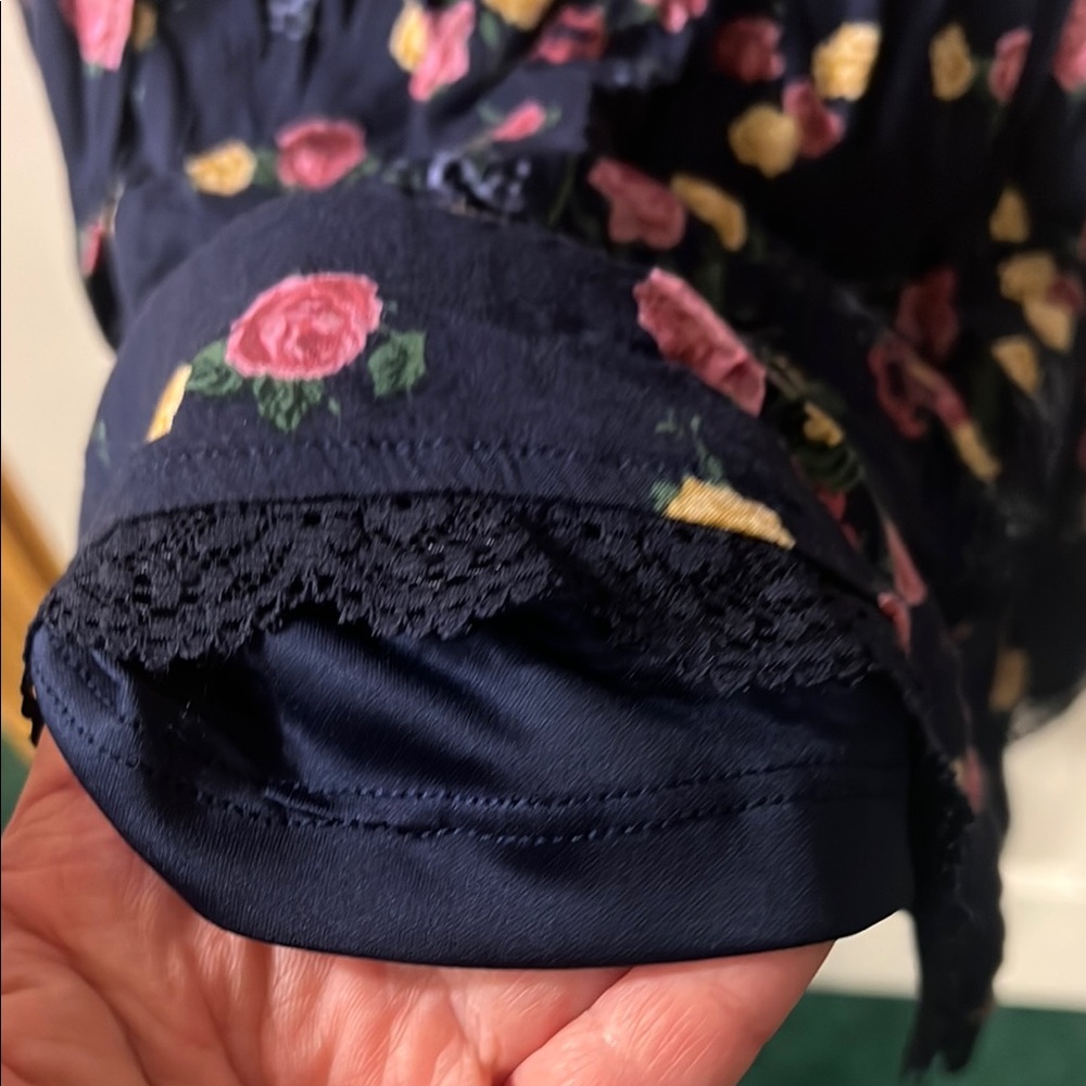 Torrid Navy Floral Midi Dress - Picture 3 of 5